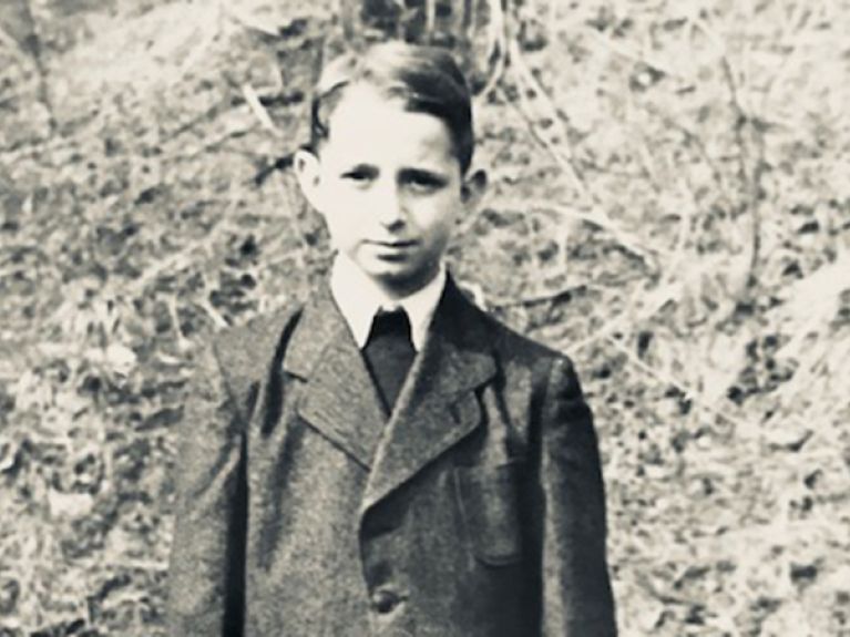 Ten-year-old Lev six months after liberation.