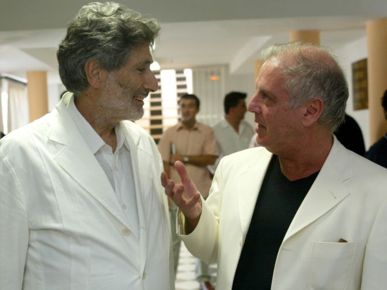 Edward Said und Daniel Barenboim im Jahr 2002