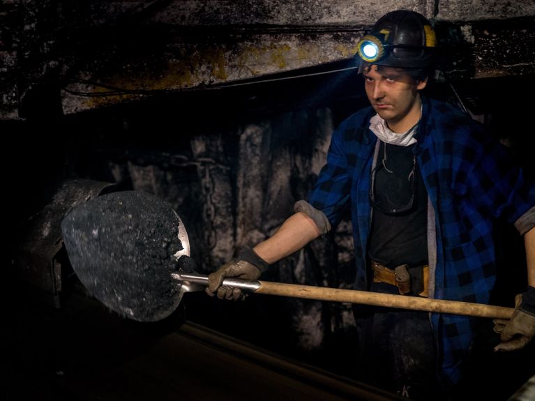 Wieczorek Hard coal mine in Katowice, Poland.