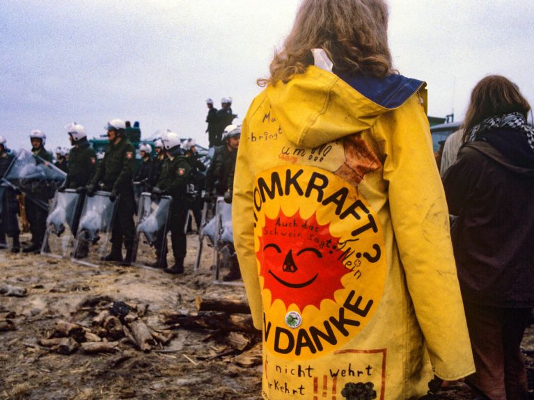 Anti-nuclear demonstrators in 1980.