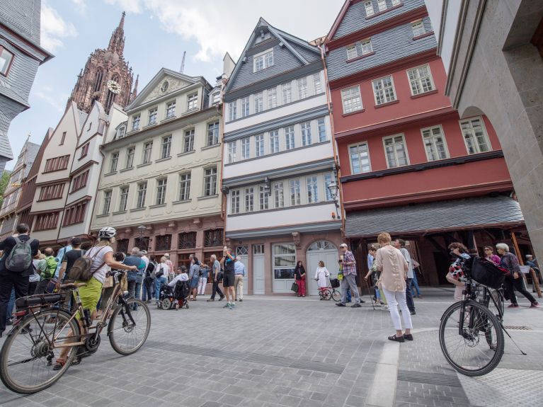 Fráncfort: El casco antiguo fue reconstruido en 2018. Fráncfort: El casco antiguo fue reconstruido en 2018.