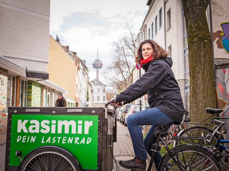 Cargo bikes are a major trend in Germany.