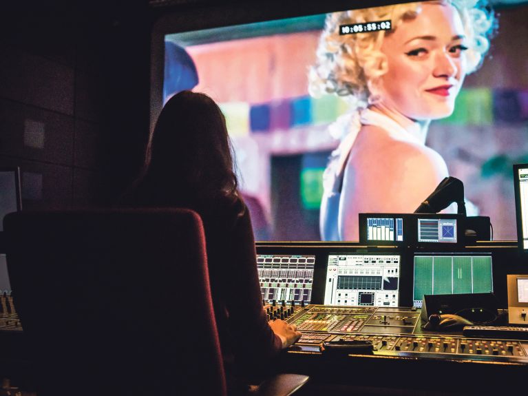 Scene from the mixing studio of the Film University Babelsberg