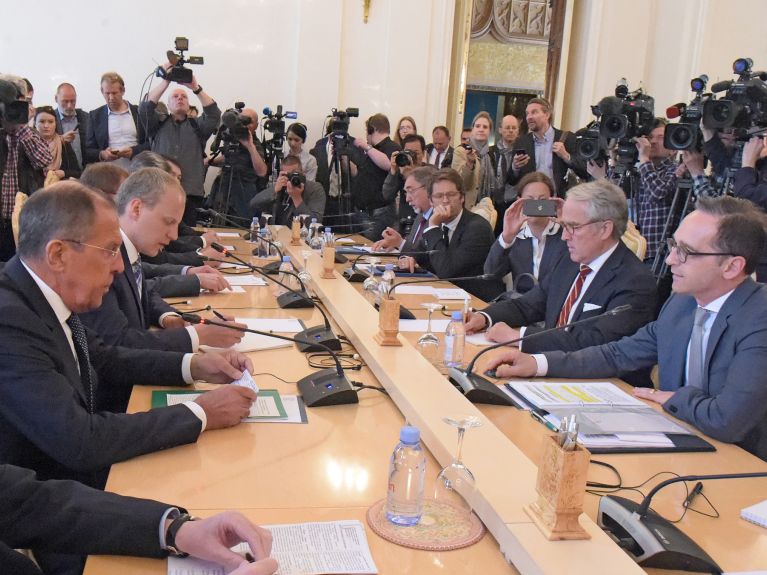 Treffen der Außenminister Lawrow und Maas in Moskau Treffen der Außenminister Lawrow und Maas in Moskau