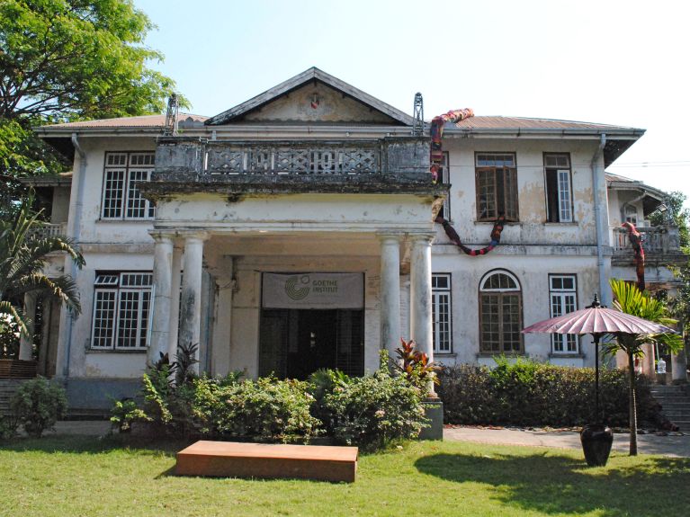 Das Goethe-Institut in Myanmar vor der Renovierung Das Goethe-Institut in Myanmar vor der Renovierung