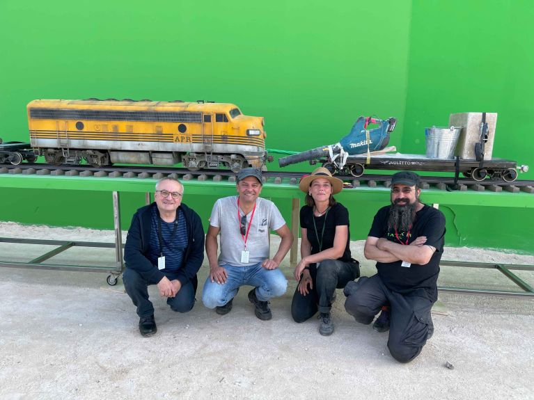 Excellent craftmanship: Simon Weisse with members of his team Excellent craftmanship: Simon Weisse with members of his team
