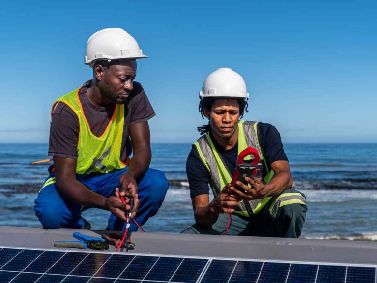 Deutschland unterstützt den Ausbau erneuerbarer Energien in Afrika.