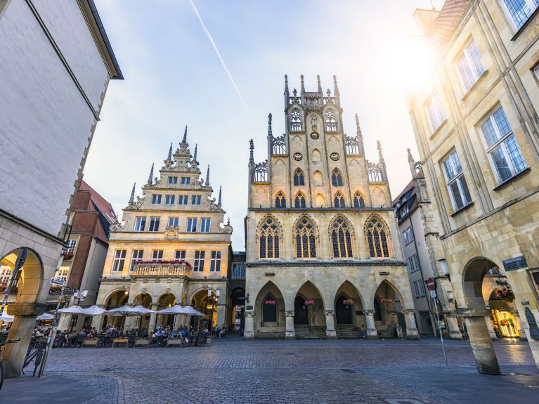 Das Rathaus von Münster spielte eine wichtige Rolle während der Verhandlungen zum Westfälischen Frieden. 