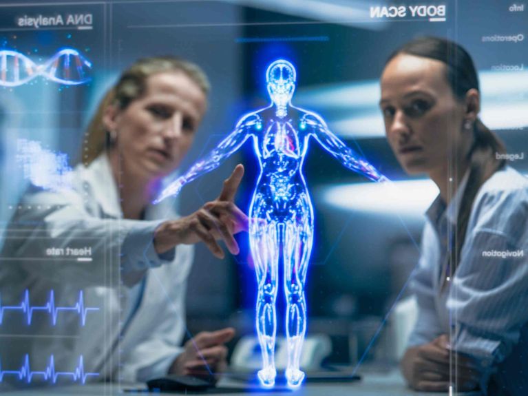Künstliche Intelligenz unterstützt bei Diagnosen und Therapien.