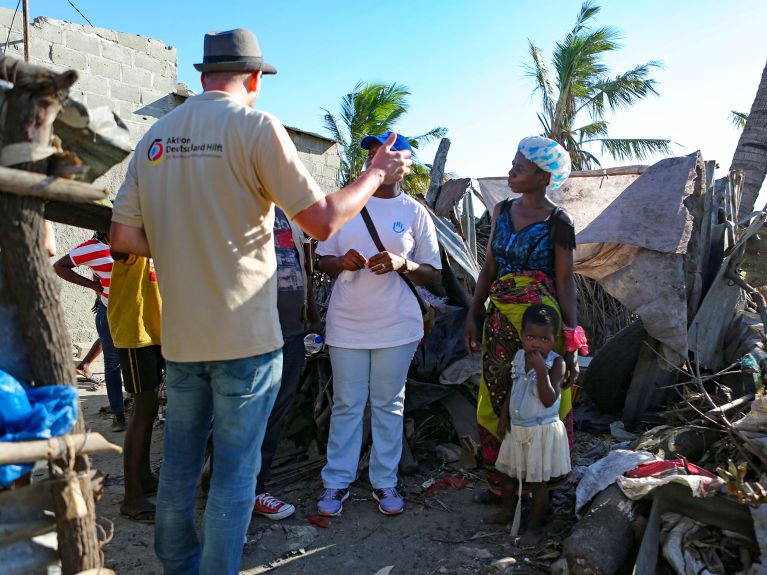 Zyklon Idai verwüstete Dörfer in Mosambik