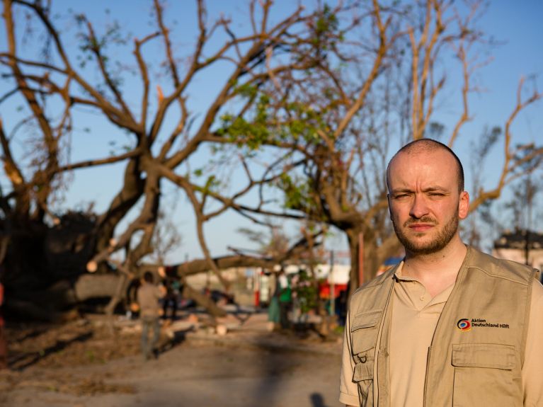 Leo Frey from Bündnis Aktion Deutschland Hilft