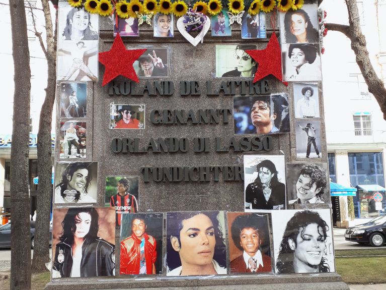 Memorial to Michael Jackson in Munich