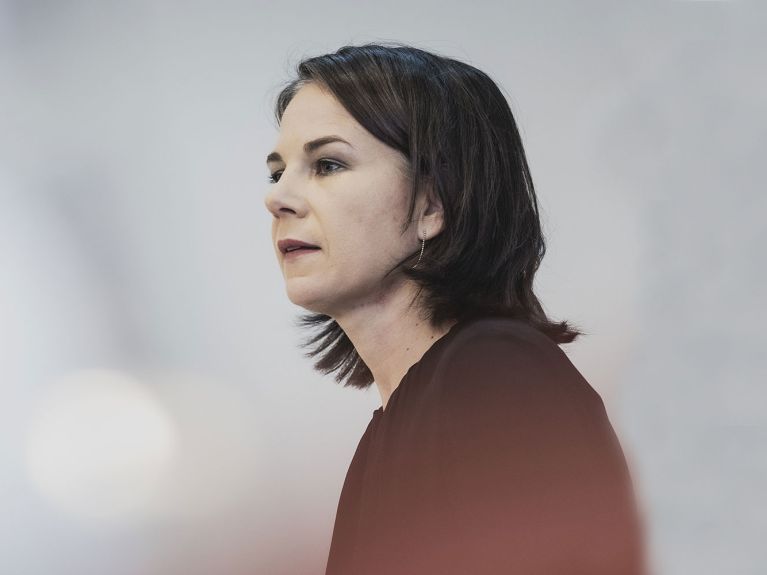 Annalena Baerbock, Bundesaußenministerin, nach ihrer Reise nach Israel und Ägypten Annalena Baerbock, Bundesaußenministerin, nach ihrer Reise nach Israel und Ägypten