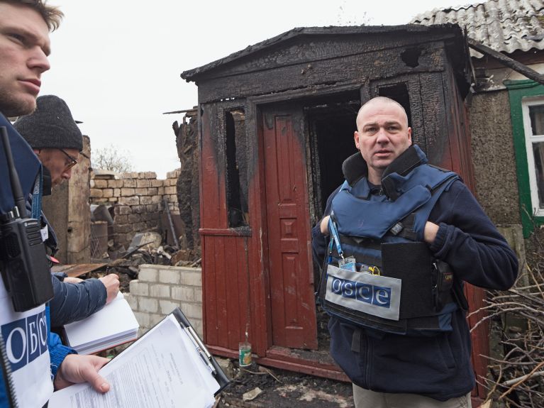 Oliver Palkowitsch, officier à la mission de surveillance de l’OSCE en Ukraine.