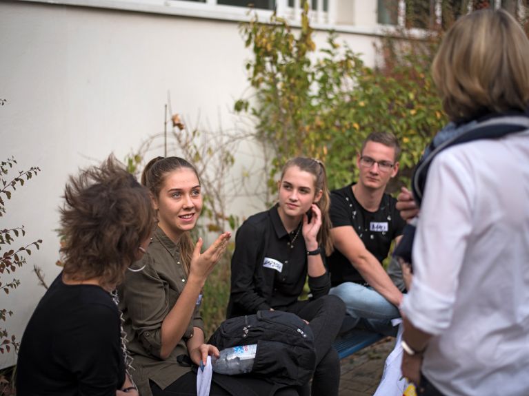 Diskutieren, Interviews führen, schreiben  – alles auf Deutsch!