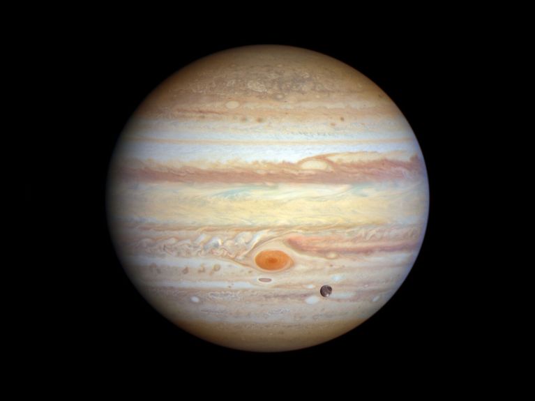 View of the planet Jupiter View of the planet Jupiter