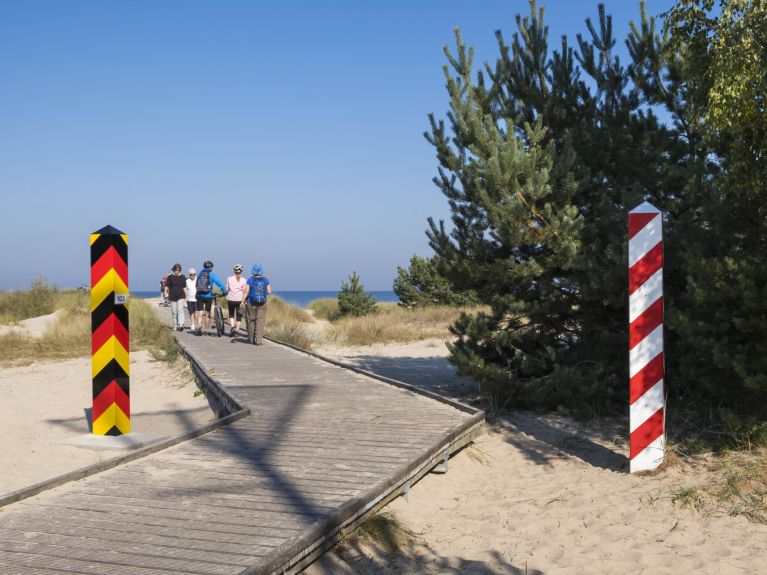 Urlaub geht auch direkt auf der Grenze: in Świnoujście. 