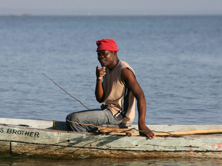 Des pêcheurs sur le lac Victoria