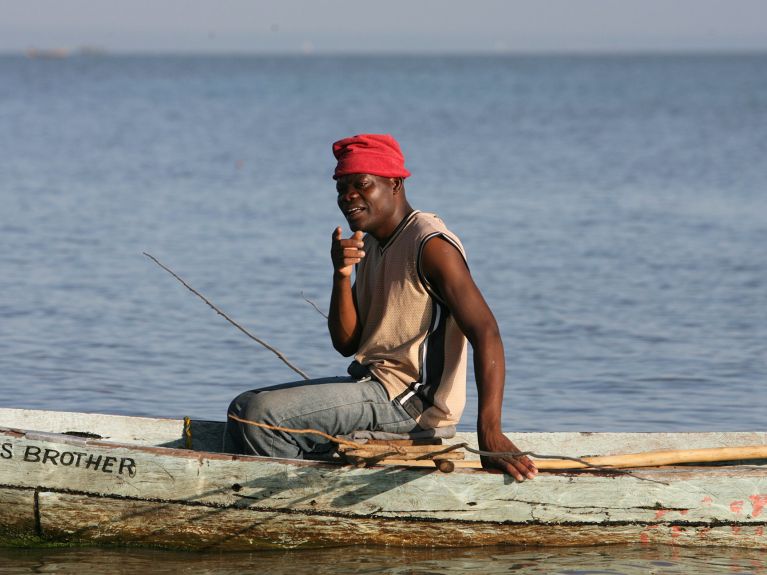 Fishermen on Lake Victoria Fishermen on Lake Victoria