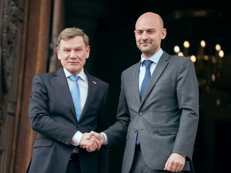 Außenminister Wadephul (l.) mit seinem französischen Amtskollegen Barrot Außenminister Wadephul (l.) mit seinem französischen Amtskollegen Barrot