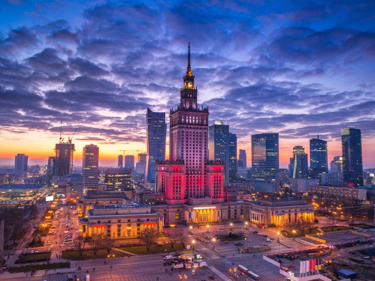 Varsóvia: O Palácio das Culturas. 