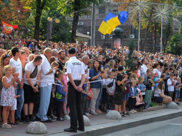 في آب/أغسطس 2021 تم الاحتفال في كييف بذكرى الاستقلال الثلاثين، بمشاركة مهرجان عسكري كبير. 