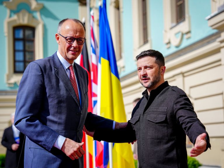 German Chancellor Friedrich Merz (left) visiting Ukrainian President Volodymyr Zelenskiy German Chancellor Friedrich Merz (left) visiting Ukrainian President Volodymyr Zelenskiy