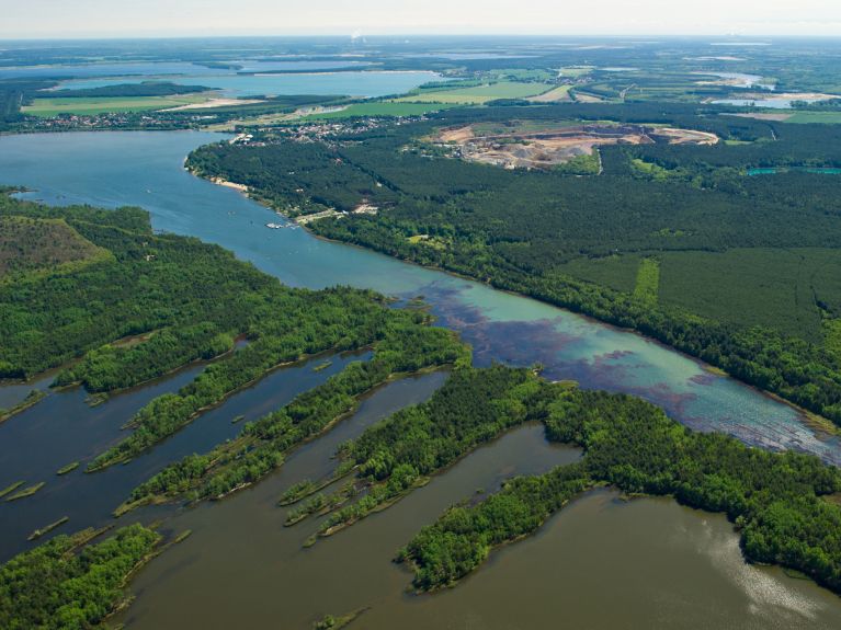 Le lac de Senftenberg se trouve dans la région des lacs de la Lausitz. Cette succession de lacs est née de l’inondation de mines à ciel ouvert hors service. Le lac de Senftenberg se trouve dans la région des lacs de la Lausitz. Cette succession de lacs est née de l’inondation de mines à ciel ouvert hors service.