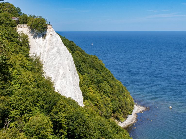 July: Chalk cliffs on Rügen