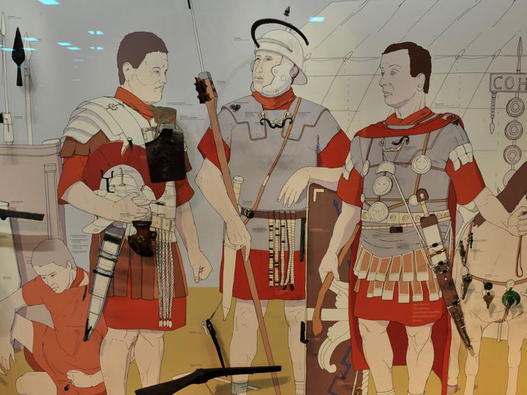 公元9年罗马军团的装备。