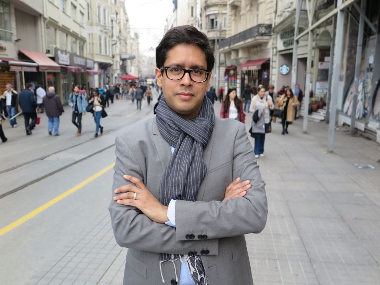 Journalist Hasnain Kazim in Istanbul, Turkey Journalist Hasnain Kazim in Istanbul, Turkey