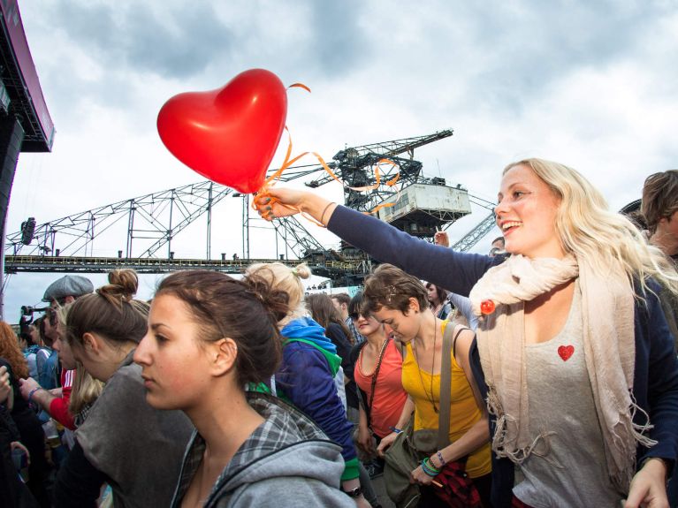 Festival-Stimmung in Ferropolis 