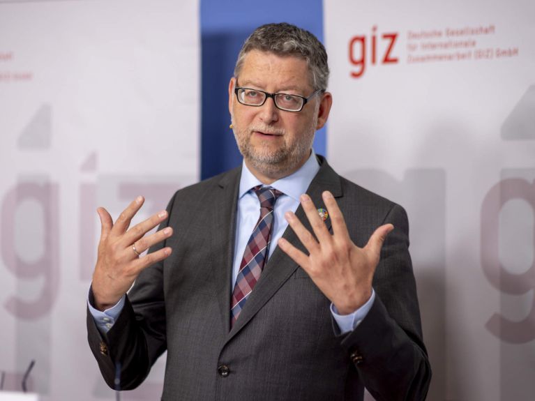 Der Vorstandssprecher der GIZ, Thorsten Schäfer-Gümbel 