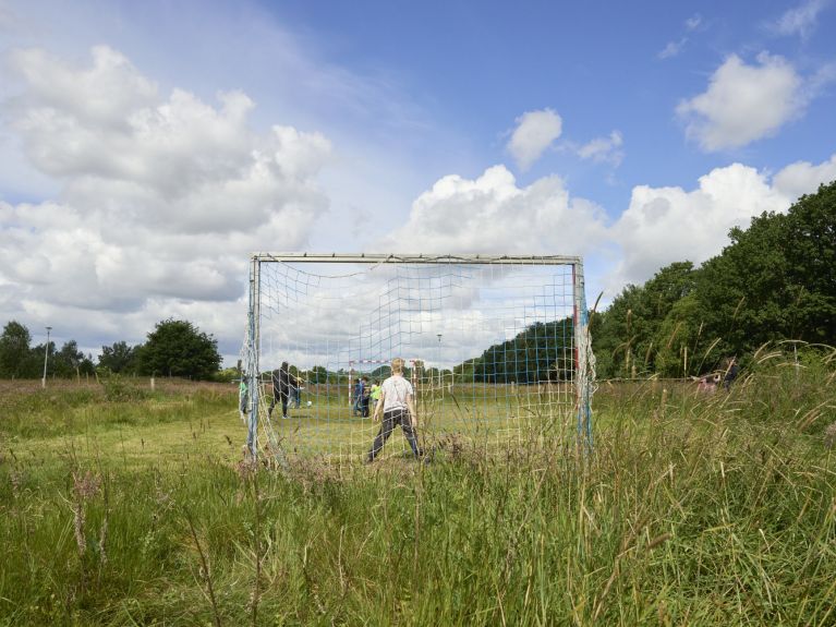 The city of Bremen is creating space for football to be played at a disused racecourse .