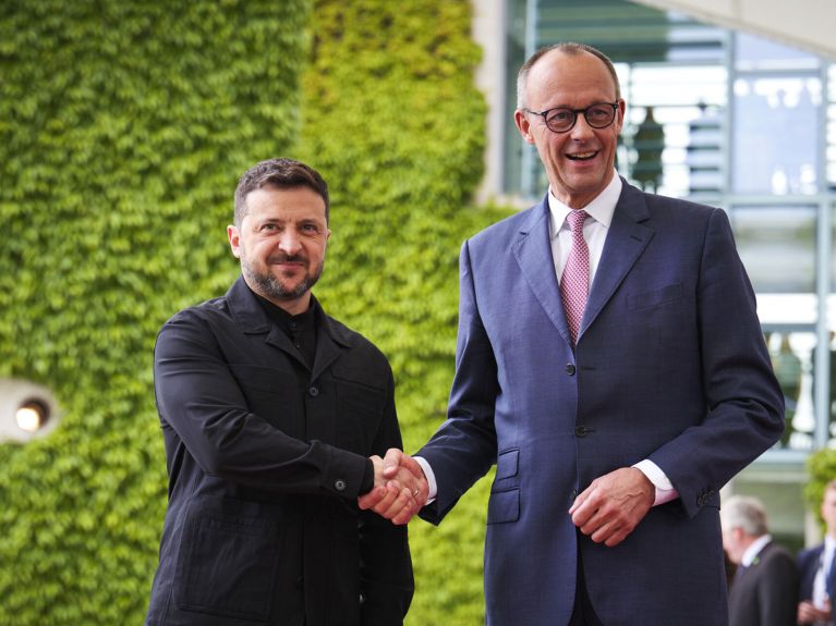 El canciller Merz y el presidente Zelenski El canciller Merz y el presidente Zelenski
