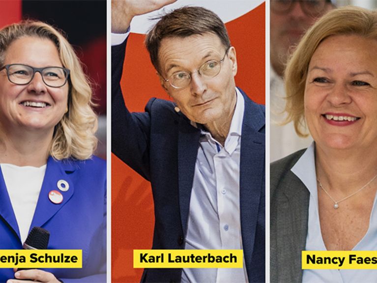 Svenja Schulze, Karl Lauterbach, Nancy Faeser