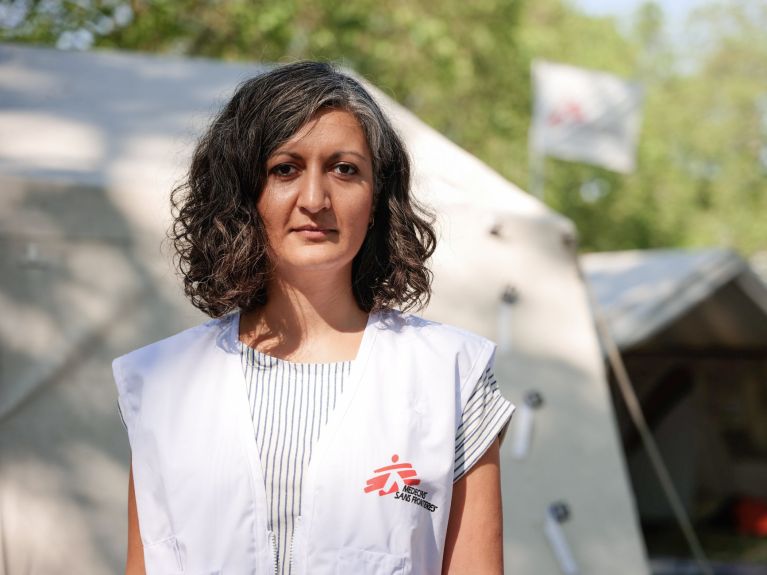 Dr Parnian Parvanta, présidente de Médecins sans frontières Dr Parnian Parvanta, présidente de Médecins sans frontières
