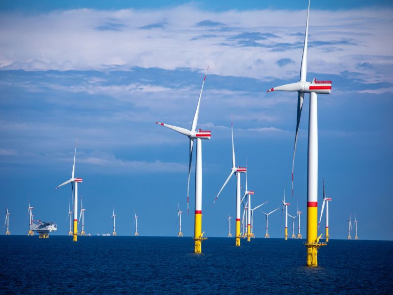 Windkraft ist eine zentrale nachhaltige Energiequelle. 