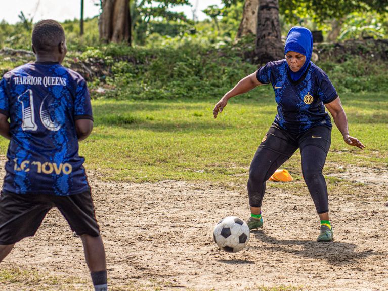 A role model: trainer Neema Othman in Zanzibar 