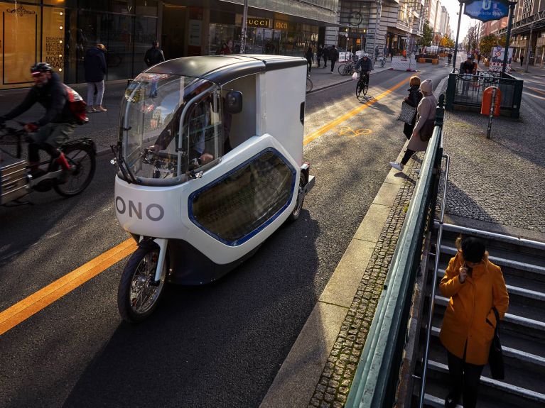 Modern cargo bike: the e-cargo bike from Onomotion