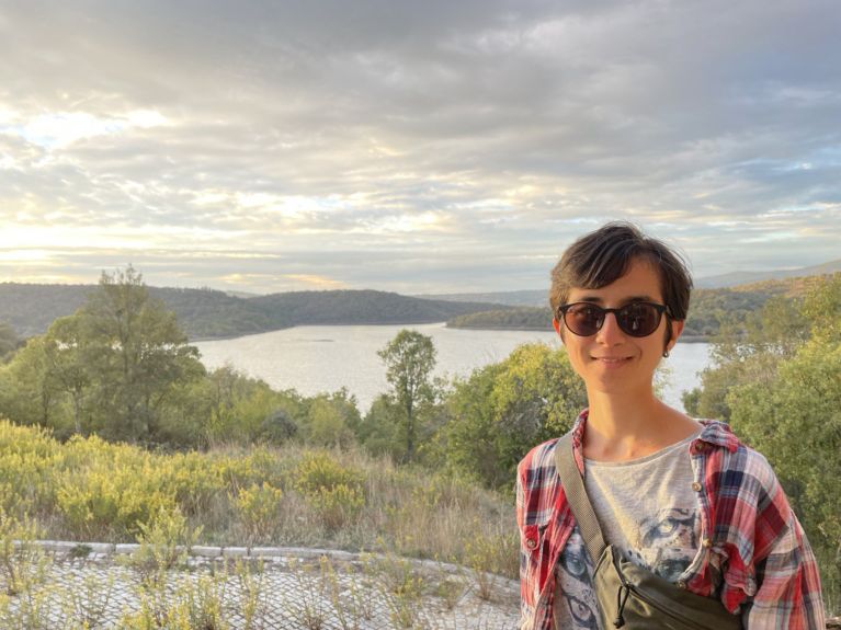 Solveig Vorfeld no Geoparque Terras de Cavaleiros, em Portugal 