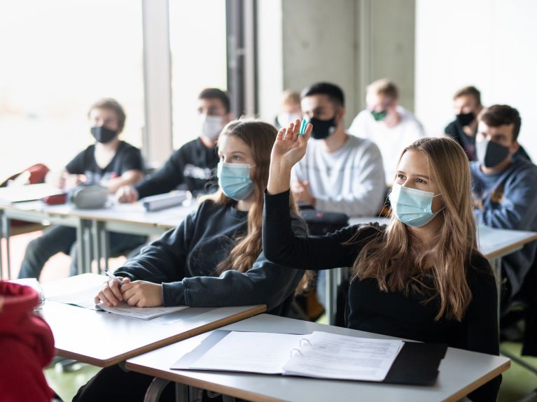 Unterricht an einem Gymnasium in München