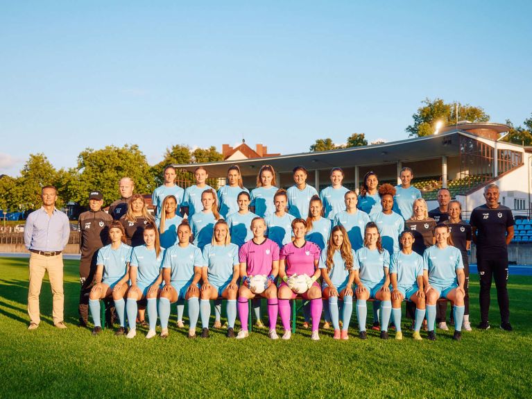 A equipe da Liga Regional feminina do FC Viktoria 1889 Berlim 