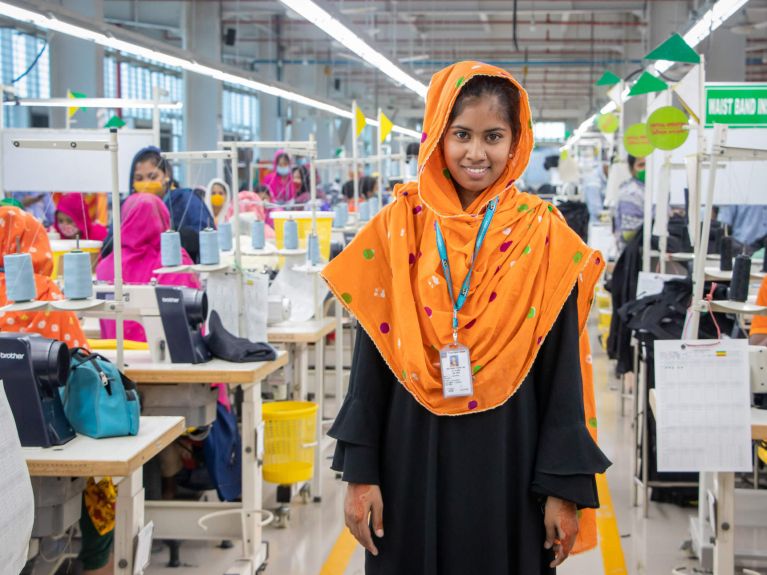 A textile factory in Gazipur, Bangladesh A textile factory in Gazipur, Bangladesh