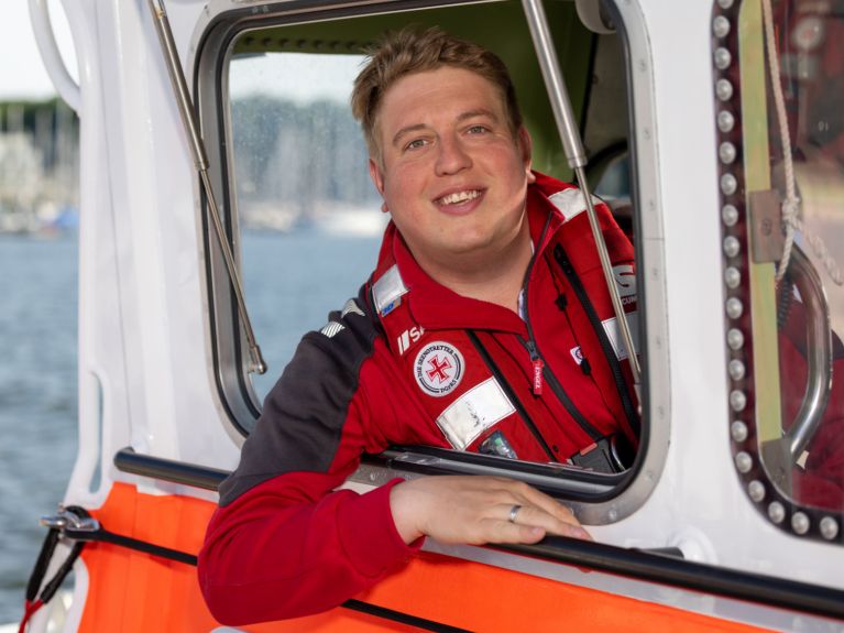 Le chef Patrick Morgenroth est sauveteur en mer depuis plus de 20 ans. 