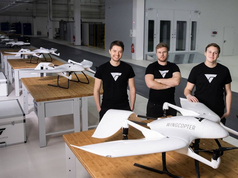 Wingcopter – os empresários e sua aeronave inovadora.