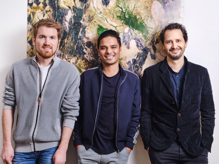Vida-Gründer (v. l.): Philippe Raisin, Nabin Gaihre, Tobias Engelmeier Vida-Gründer (v. l.): Philippe Raisin, Nabin Gaihre, Tobias Engelmeier