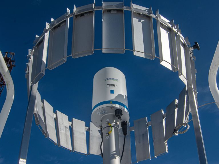 Precipitation sensor with wind shield