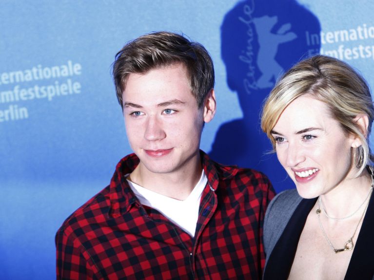 The Reader: David Kross and Kate Winslet at the Berlinale.