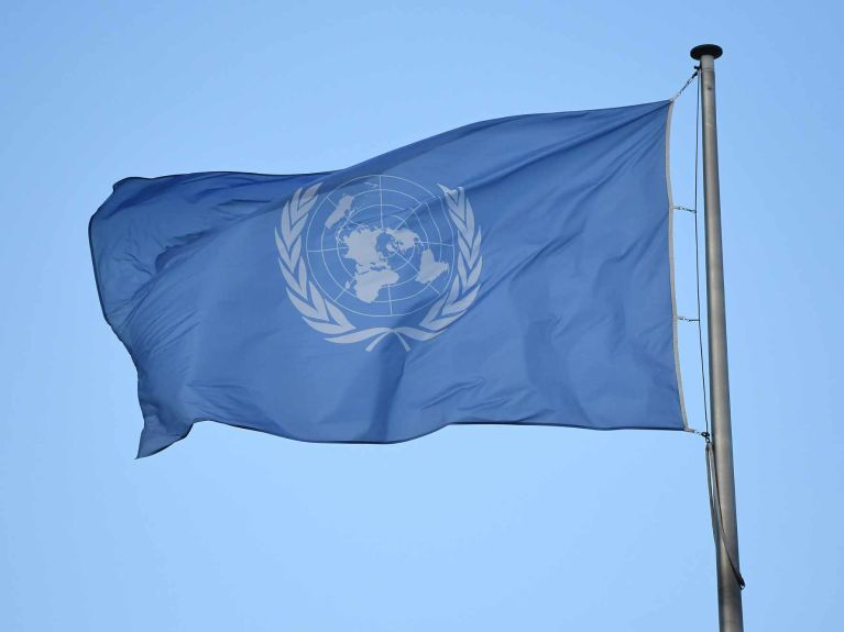 Flag of the United Nations in Bonn 